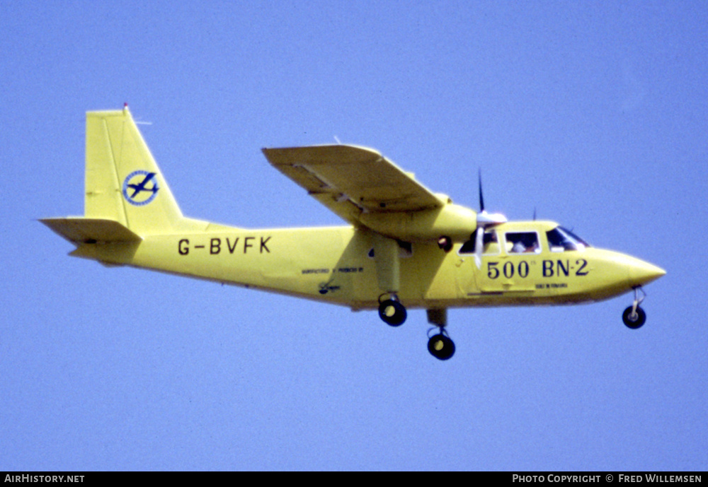 Aircraft Photo of G-BVFK | Britten-Norman BN-2T Turbine Islander | Britten-Norman | AirHistory.net #415373