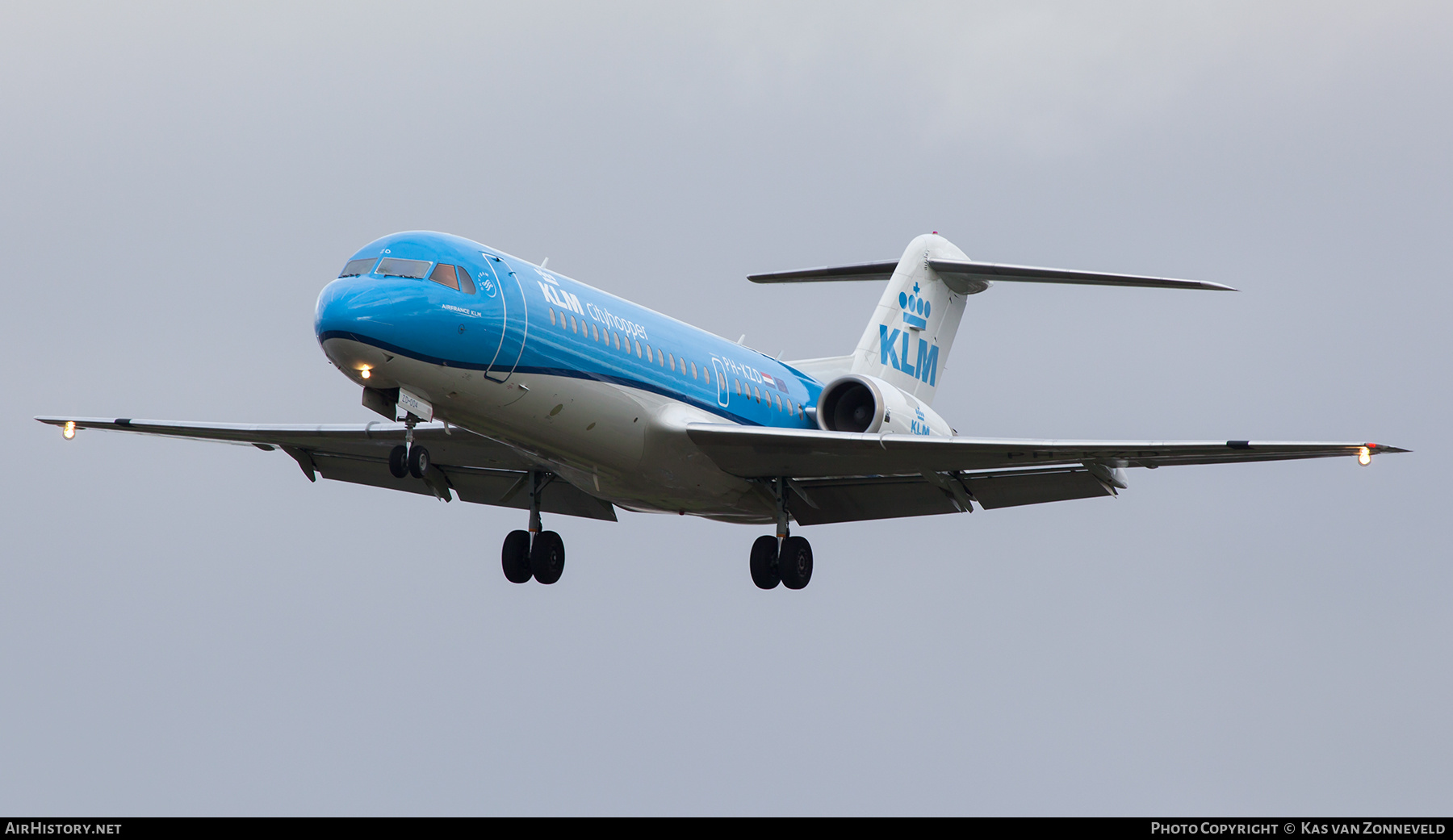 Aircraft Photo of PH-KZD | Fokker 70 (F28-0070) | KLM Cityhopper | AirHistory.net #415402