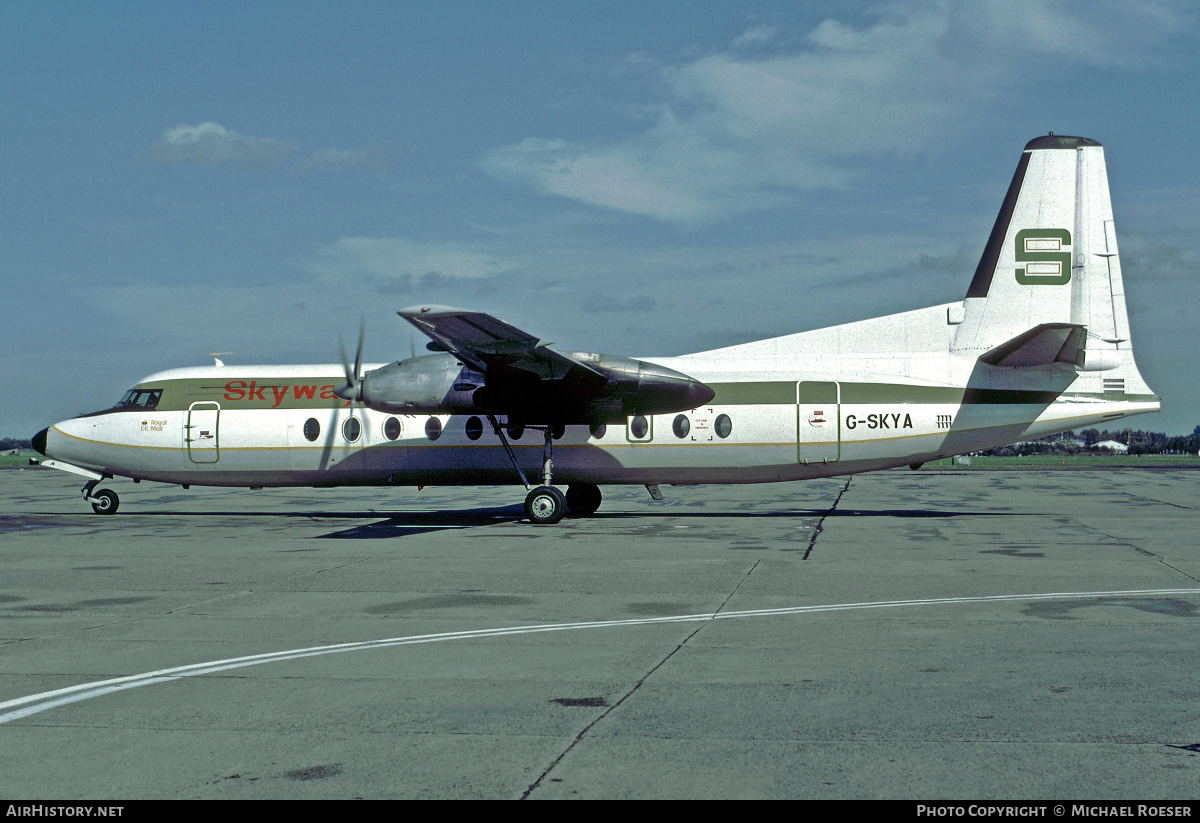 Aircraft Photo of G-SKYA | Fairchild Hiller FH-227B | Skyways Cargo Airline | AirHistory.net #415432