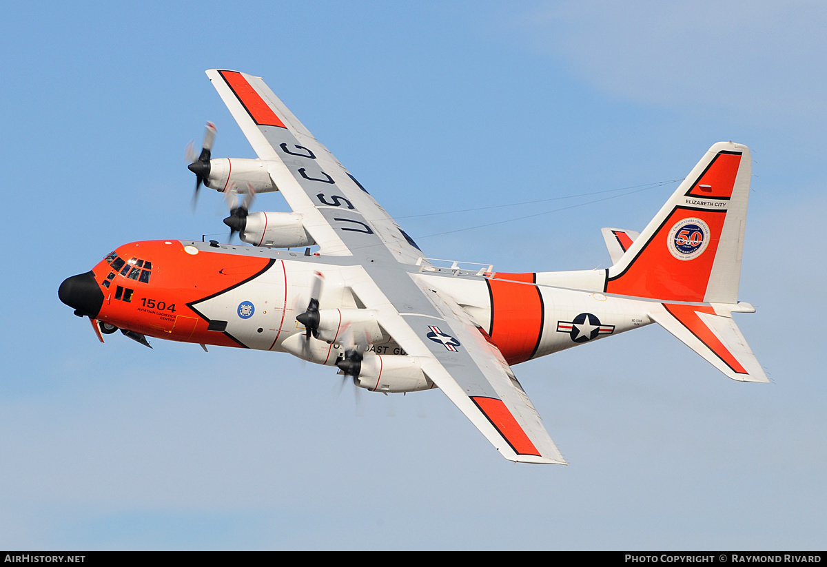 Aircraft Photo of 1504 | Lockheed HC-130H Hercules (L-382) | USA - Coast Guard | AirHistory.net #415489