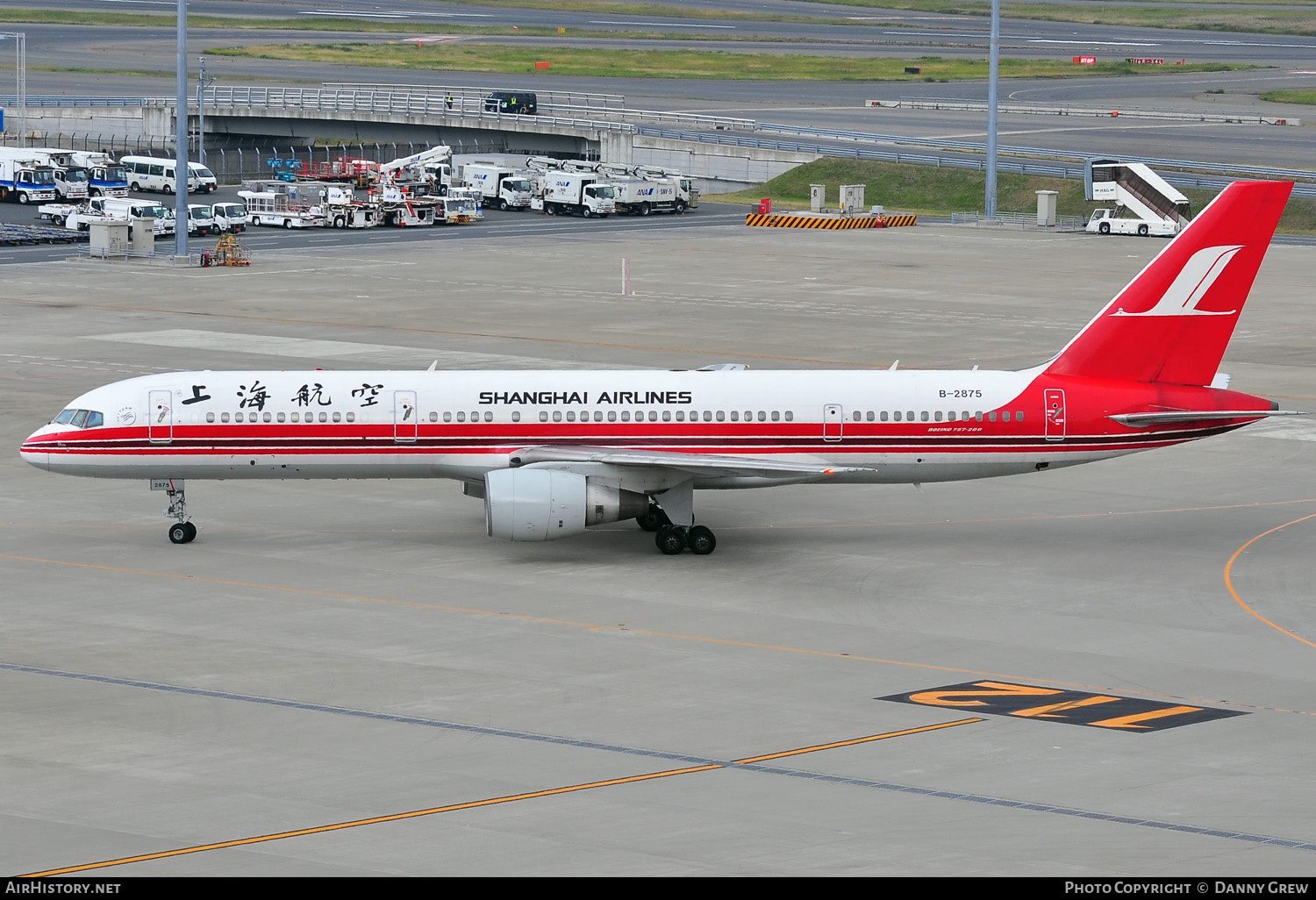 Aircraft Photo of B-2875 | Boeing 757-26D | Shanghai Airlines | AirHistory.net #415523
