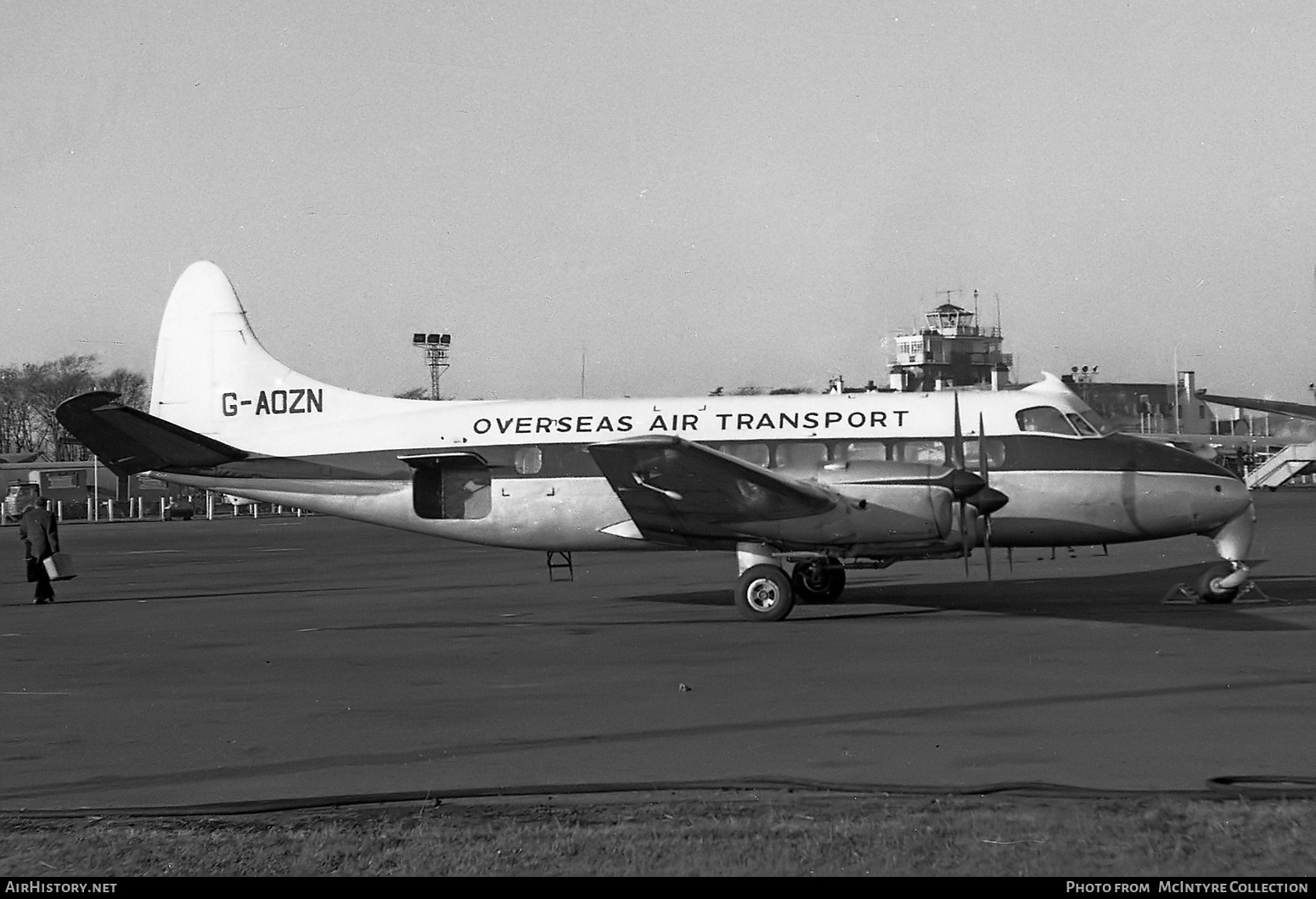 Aircraft Photo of G-AOZN | De Havilland D.H. 114 Heron 1B | Overseas Air Transport | AirHistory.net #415577