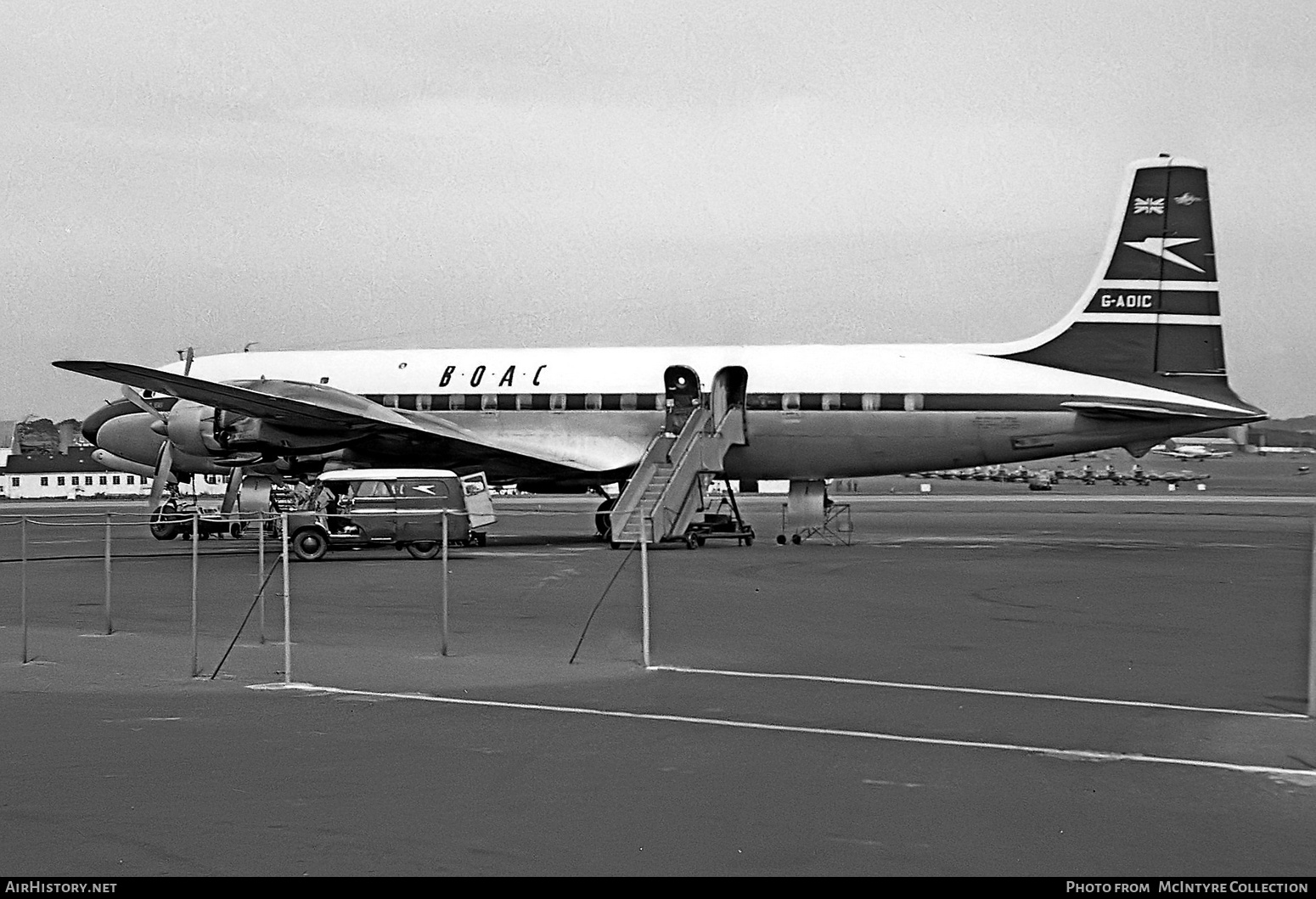 Aircraft Photo of G-AOIC | Douglas DC-7C | BOAC - British Overseas Airways Corporation | AirHistory.net #415582
