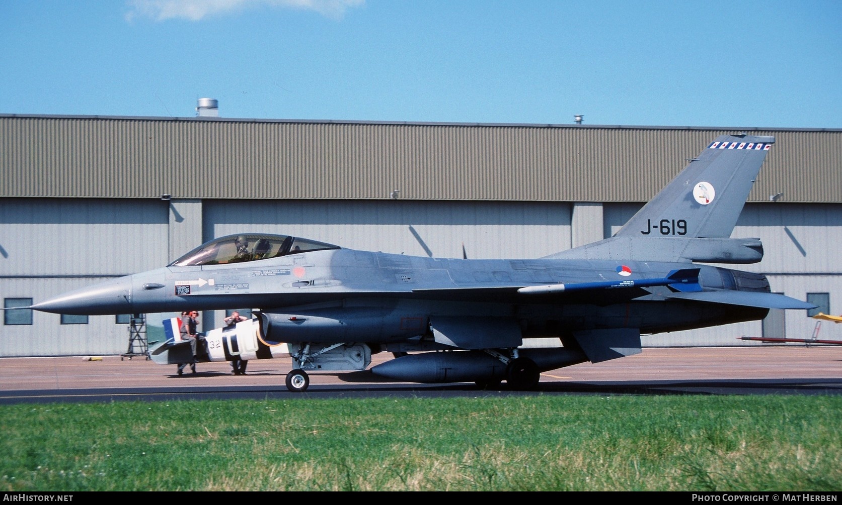 Aircraft Photo of J-619 | General Dynamics F-16A Fighting Falcon | Netherlands - Air Force | AirHistory.net #415606