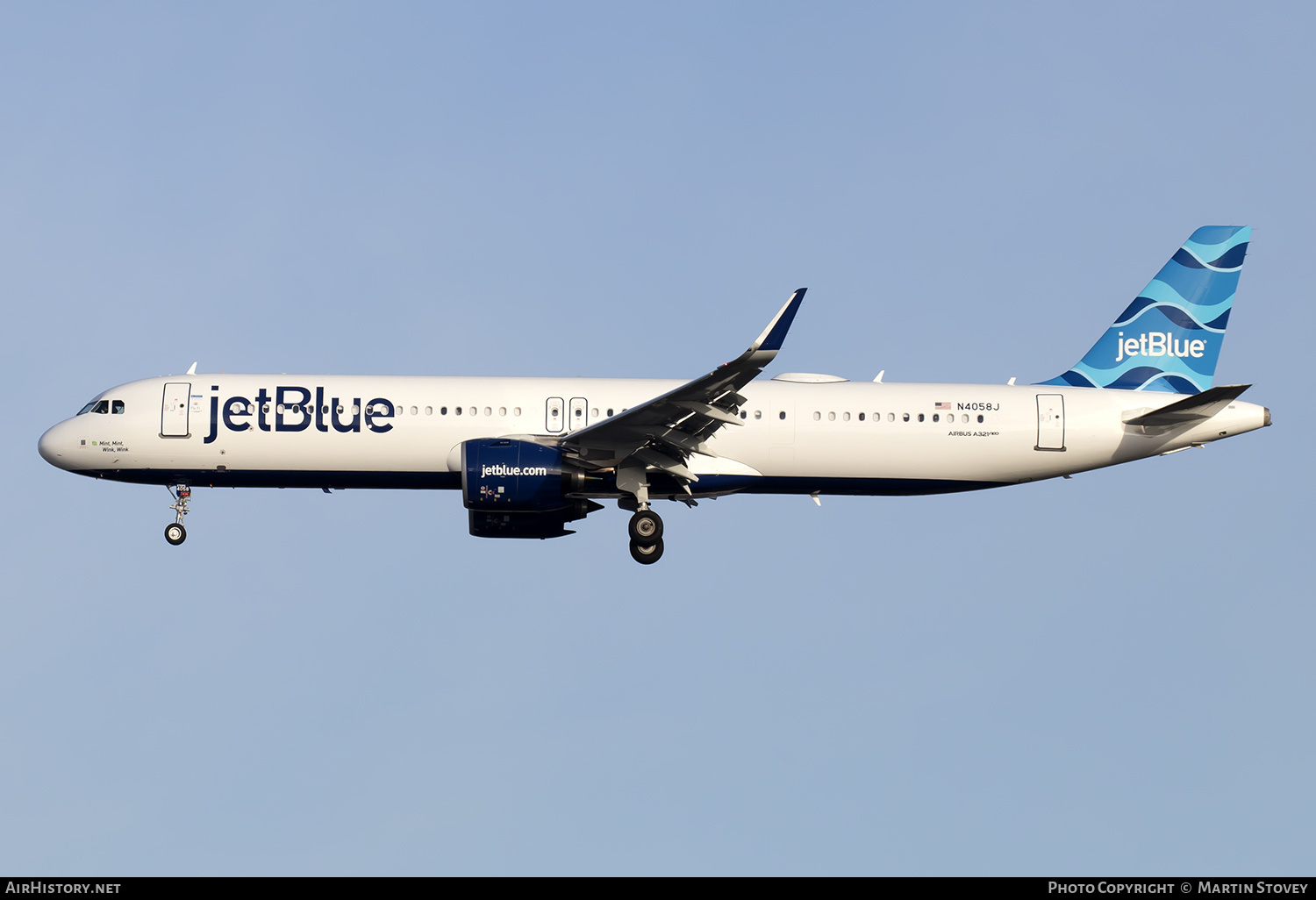 Aircraft Photo of N4058J | Airbus A321-271NX | JetBlue Airways | AirHistory.net #415753