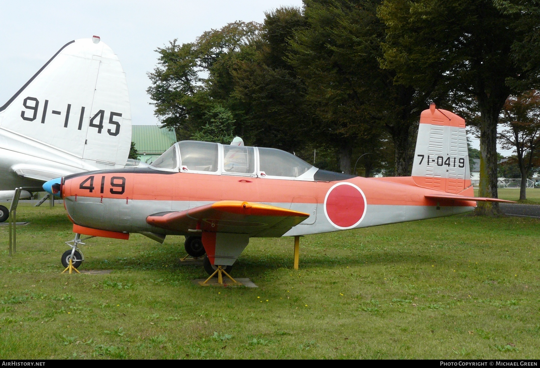 Aircraft Photo of 71-0419 | Beech T-34A Mentor | Japan - Air Force | AirHistory.net #415777