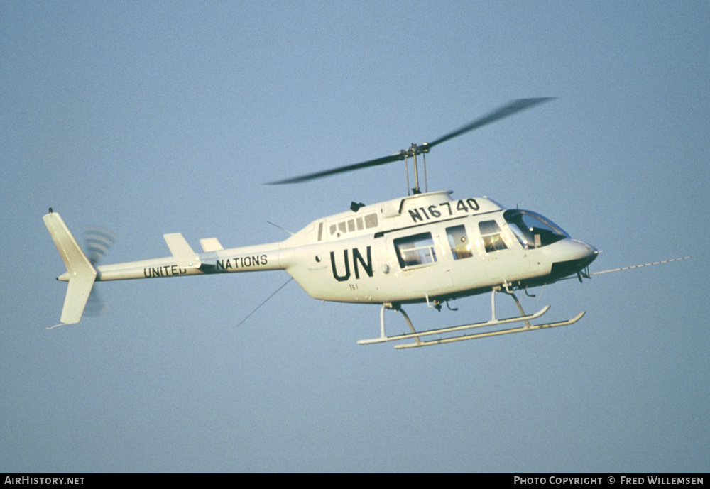 Aircraft Photo of N16740 | Bell 206L LongRanger | United Nations | AirHistory.net #415810