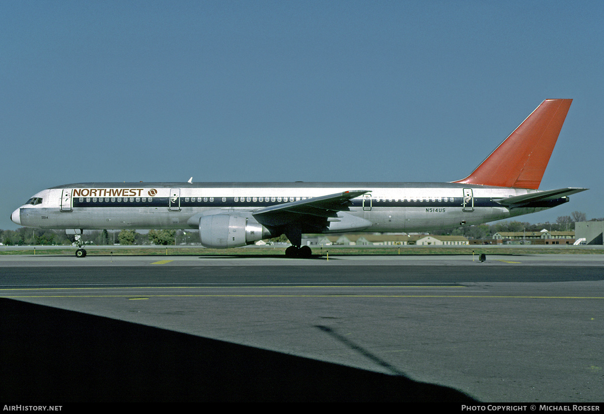 Aircraft Photo of N514US | Boeing 757-251 | Northwest Airlines | AirHistory.net #415818