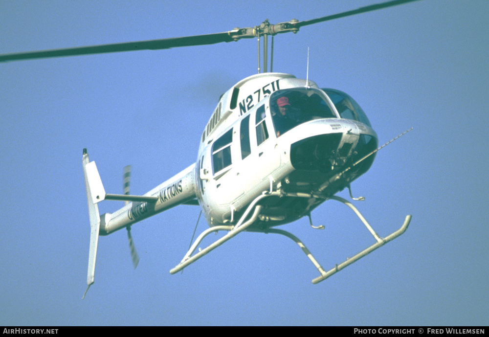 Aircraft Photo of N27511 | Bell 206L-1 LongRanger II | United Nations | AirHistory.net #415827