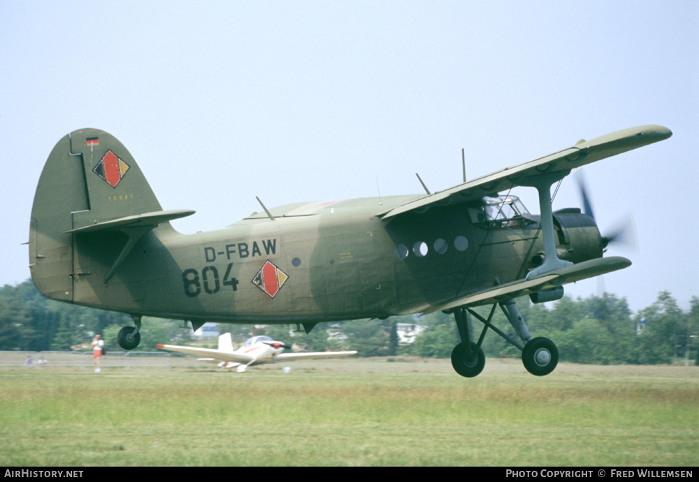 Aircraft Photo of D-FBAW / 804 | Antonov An-2T | East Germany - Air Force | AirHistory.net #415834