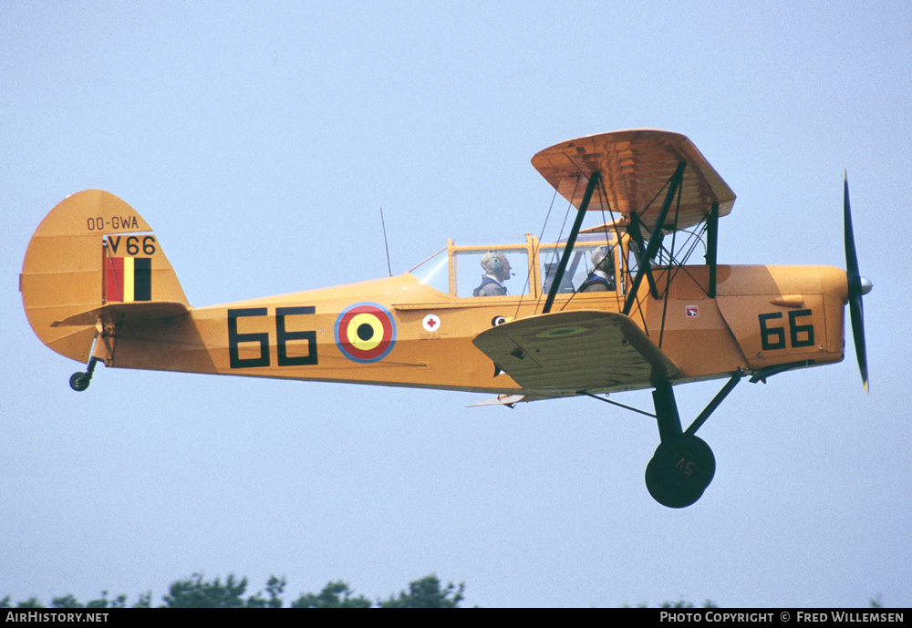 Aircraft Photo of OO-GWA / V66 | Stampe-Vertongen SV-4C | Belgium - Air Force | AirHistory.net #415845