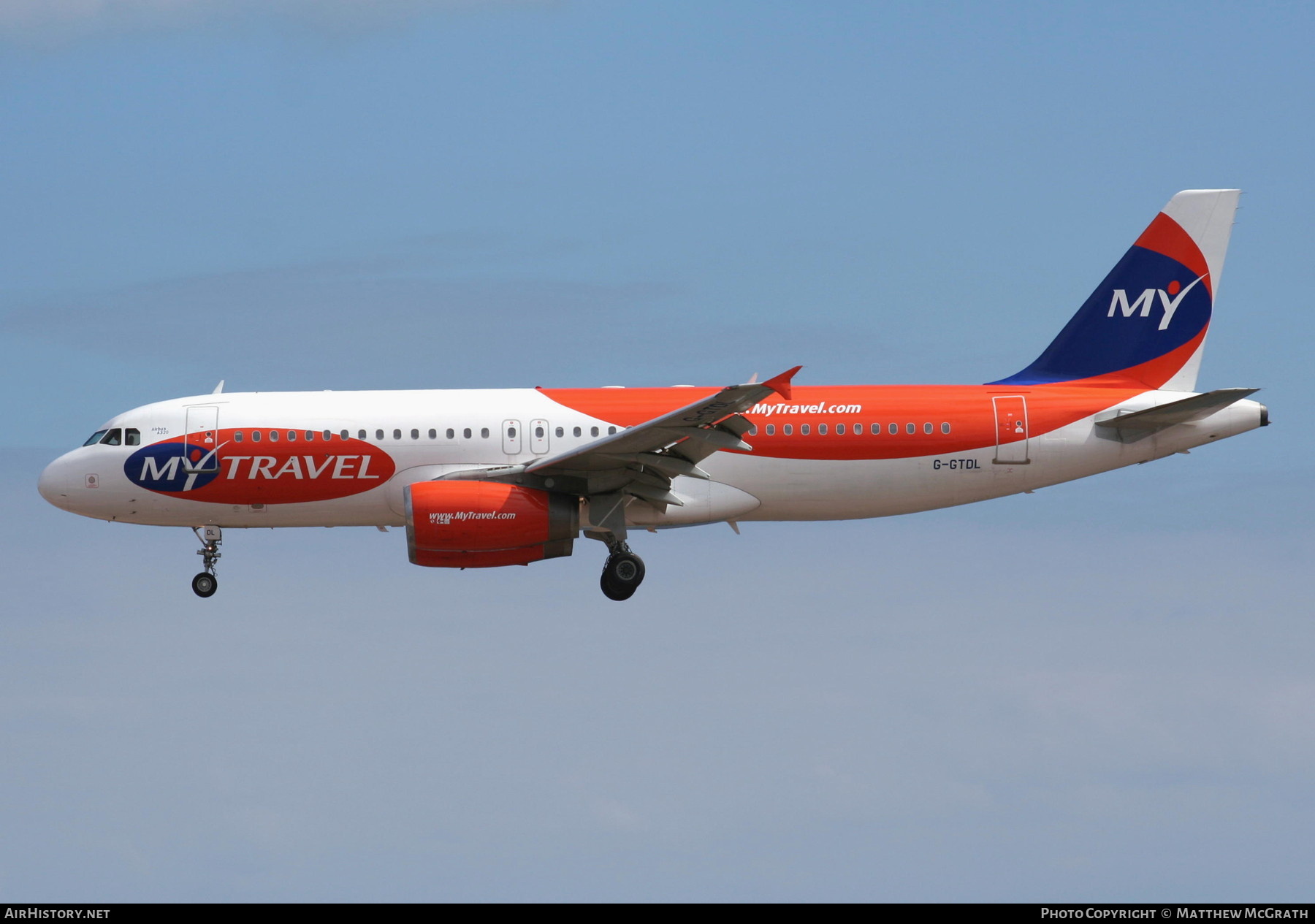 Aircraft Photo of G-GTDL | Airbus A320-231 | MyTravel Airways | AirHistory.net #415946
