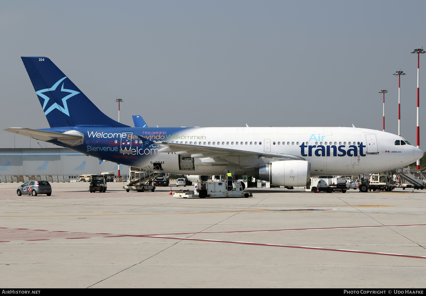 Aircraft Photo of C-GSAT | Airbus A310-308 | Air Transat | AirHistory.net #416020