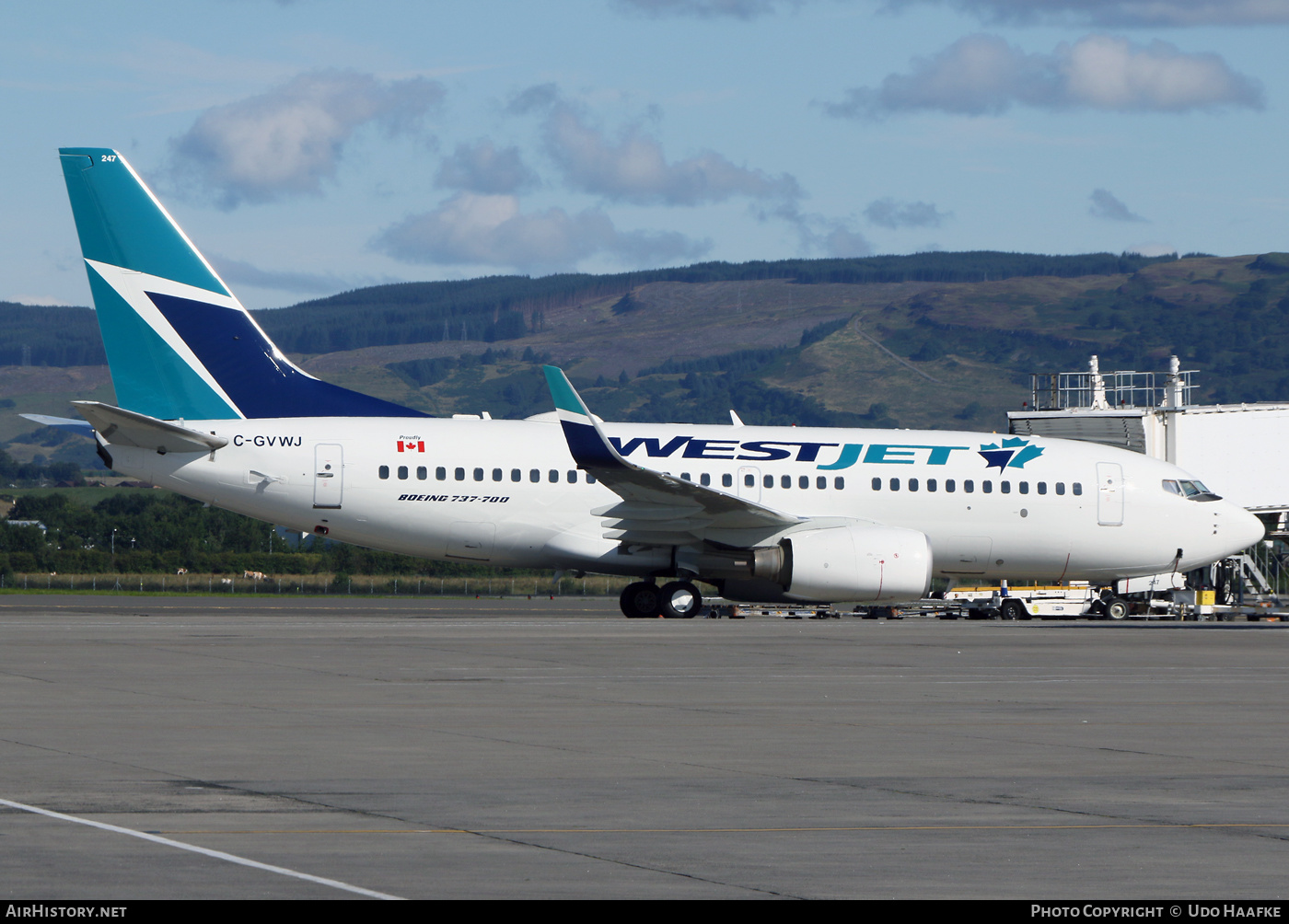 Aircraft Photo of C-GVWJ | Boeing 737-7CT | WestJet | AirHistory.net #416033