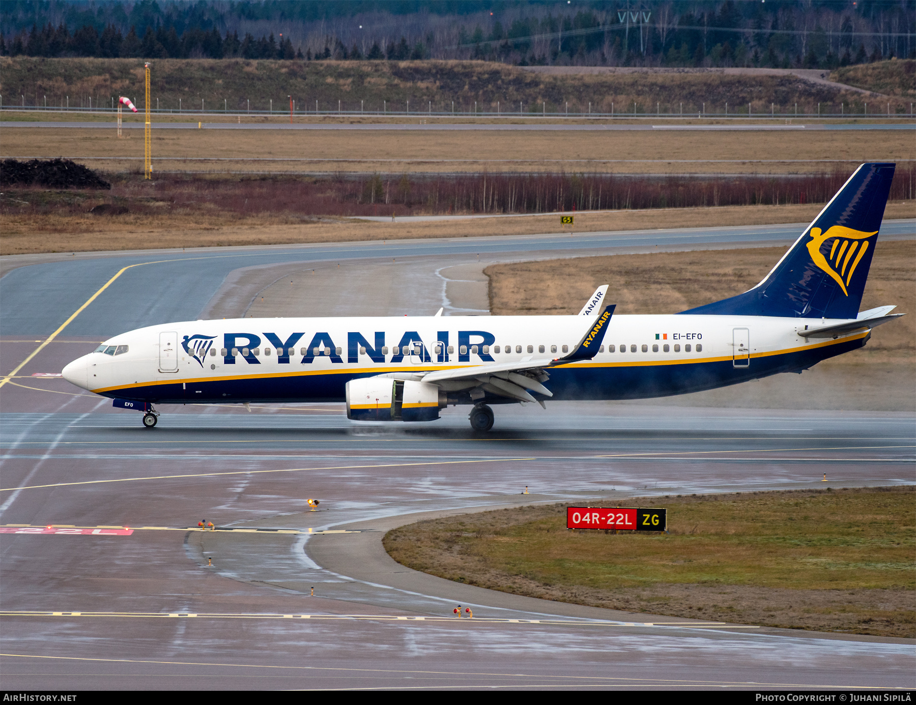 Aircraft Photo of EI-EFO | Boeing 737-8AS | Ryanair | AirHistory.net #416129