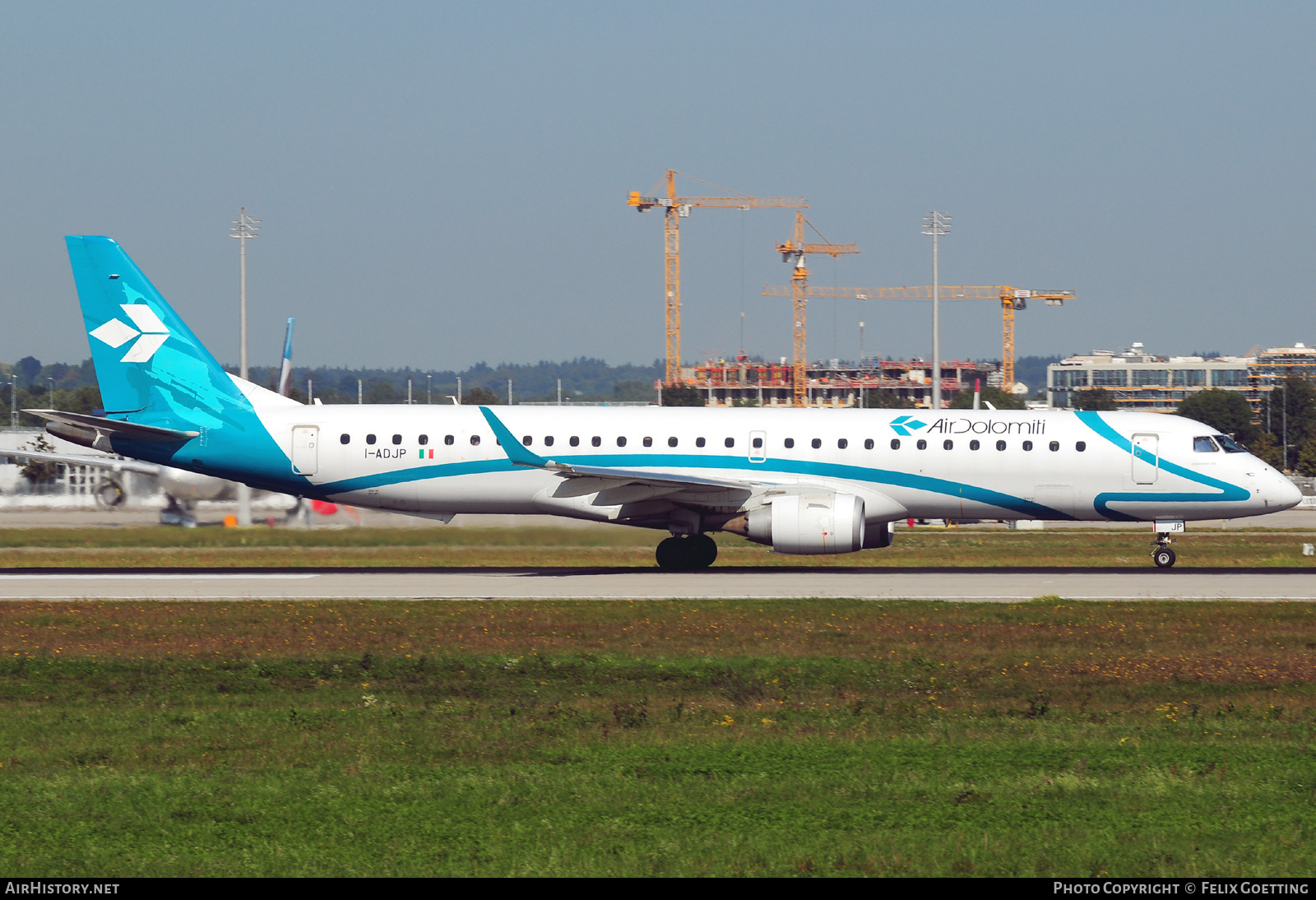 Aircraft Photo of I-ADJP | Embraer 195LR (ERJ-190-200LR) | Air Dolomiti | AirHistory.net #416136