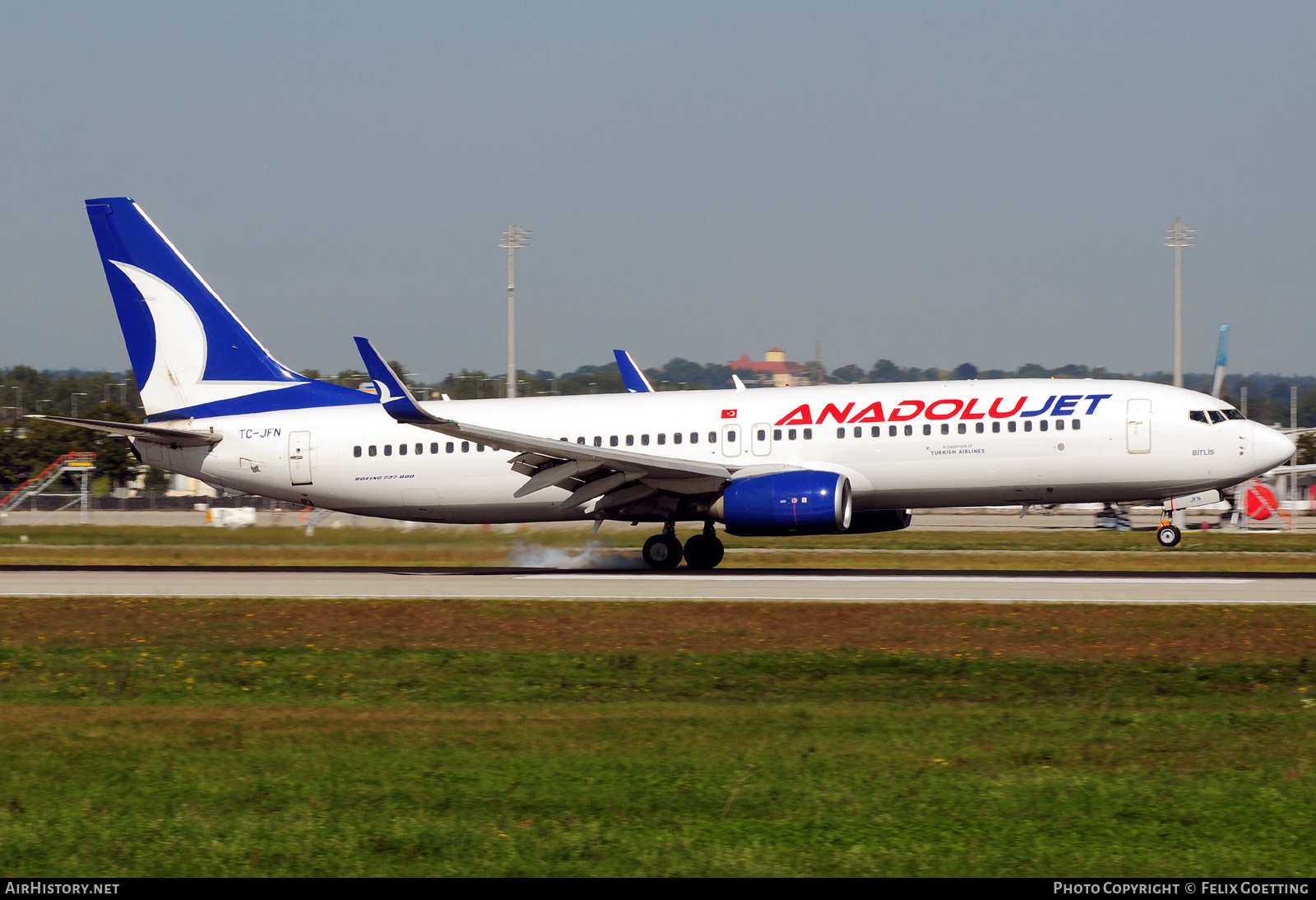 Aircraft Photo of TC-JFN | Boeing 737-8F2 | AnadoluJet | AirHistory.net #416191