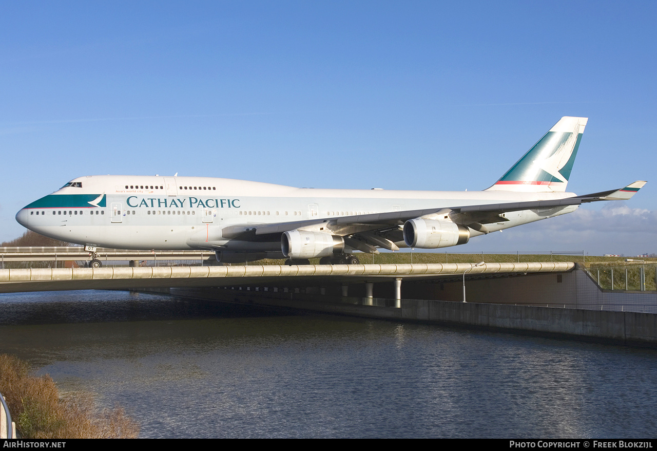 Aircraft Photo of B-HOT | Boeing 747-467 | Cathay Pacific Airways | AirHistory.net #416217