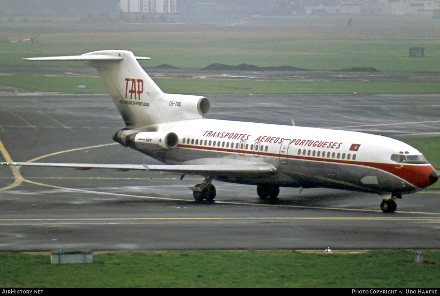 Aircraft Photo of CS-TBO | Boeing 727-82C | TAP - Transportes Aéreos Portugueses | AirHistory.net #416270