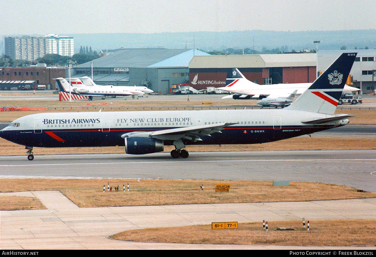 Aircraft Photo of G-BNWK | Boeing 767-336/ER | British Airways | AirHistory.net #416299