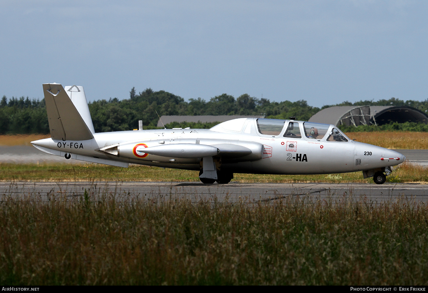 Aircraft Photo of OY-FGA / 230 | Fouga CM-170R Magister | France - Air Force | AirHistory.net #416313
