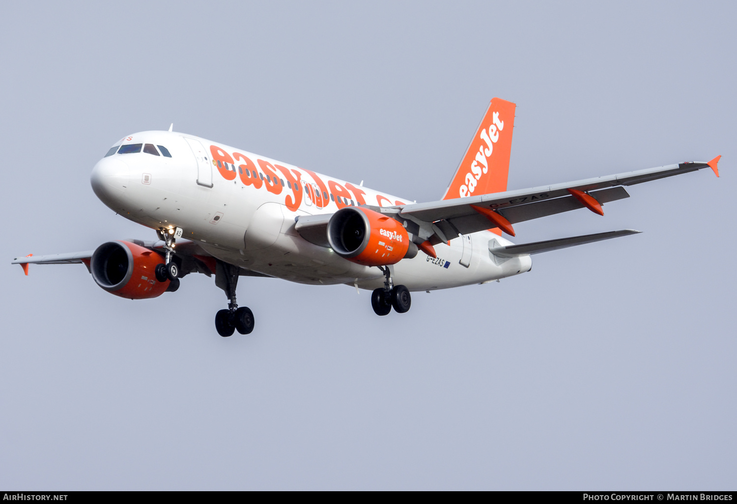 Aircraft Photo of G-EZAS | Airbus A319-111 | EasyJet | AirHistory.net #416340