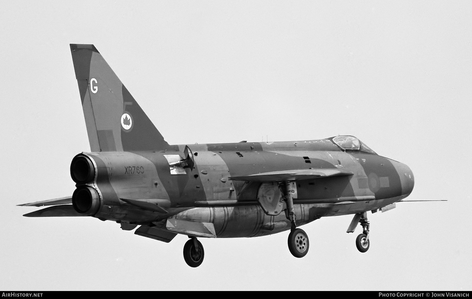Aircraft Photo of XR760 | English Electric Lightning F6 | UK - Air Force | AirHistory.net #416377