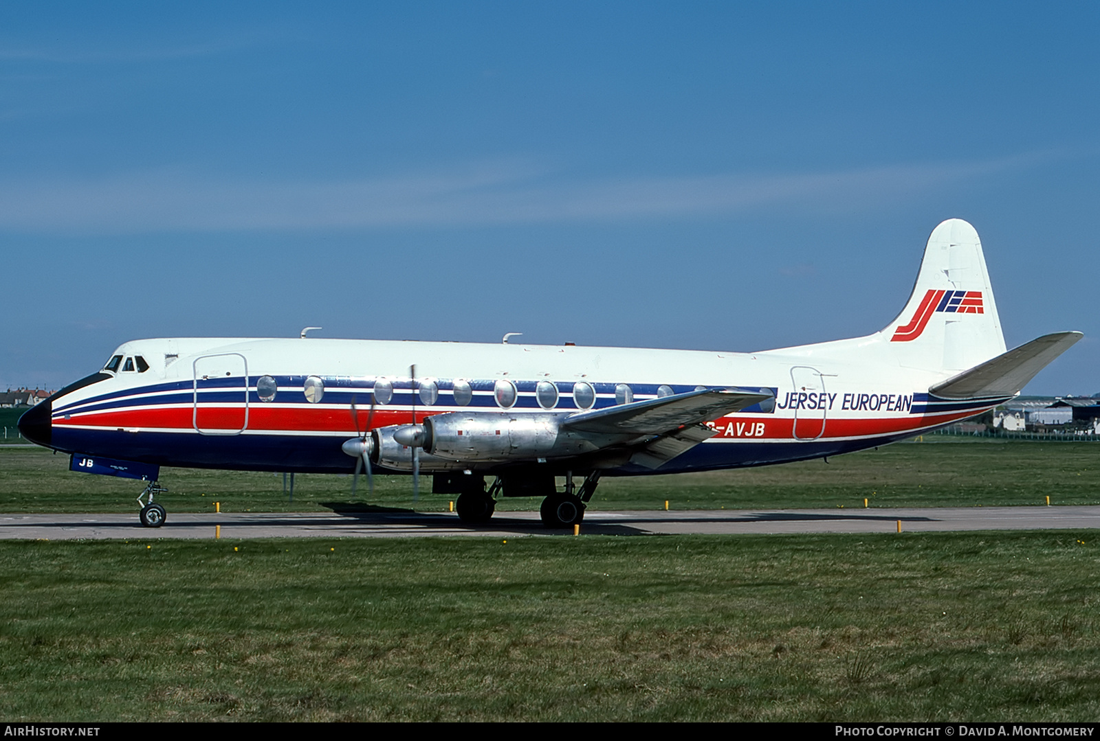 Aircraft Photo of G-AVJB | Vickers 815 Viscount | Jersey European Airways | AirHistory.net #416555