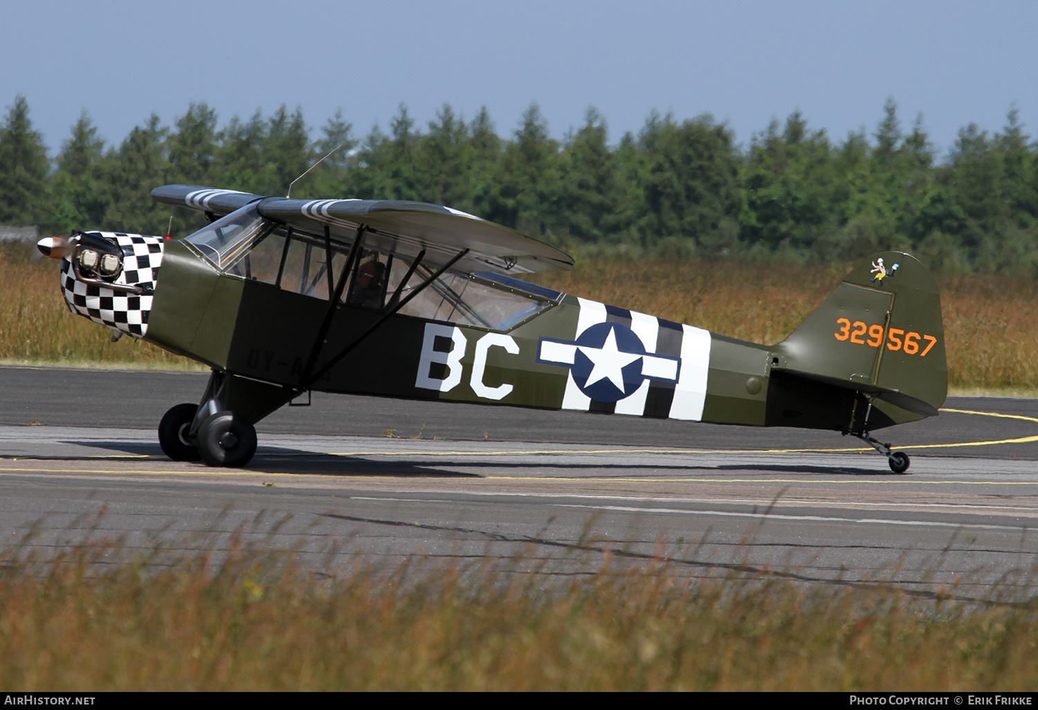 Aircraft Photo of OY-AFG / 329567 | Piper L-4H Grasshopper (J-3C-65D) | USA - Air Force | AirHistory.net #416591