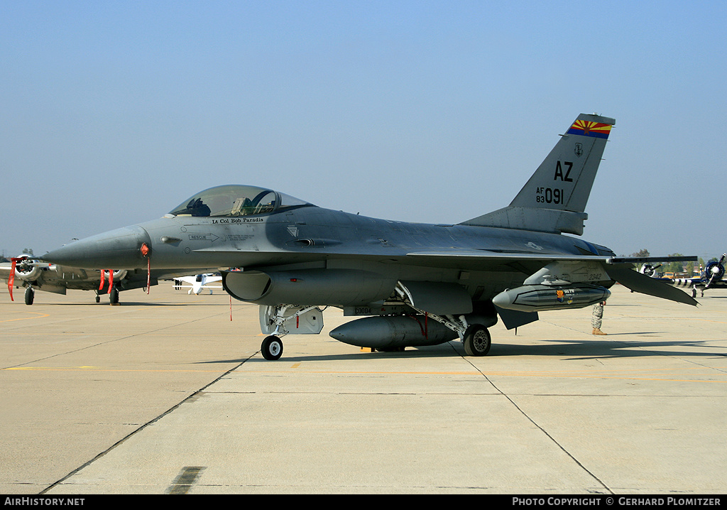 Aircraft Photo of 83-1091 / AF83-091 | General Dynamics F-16A Fighting Falcon | USA - Air Force | AirHistory.net #416601
