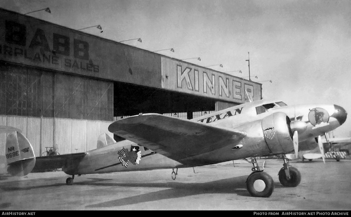 Aircraft Photo of NR869E | Lockheed 12-A Electra Junior | AirHistory.net #416648