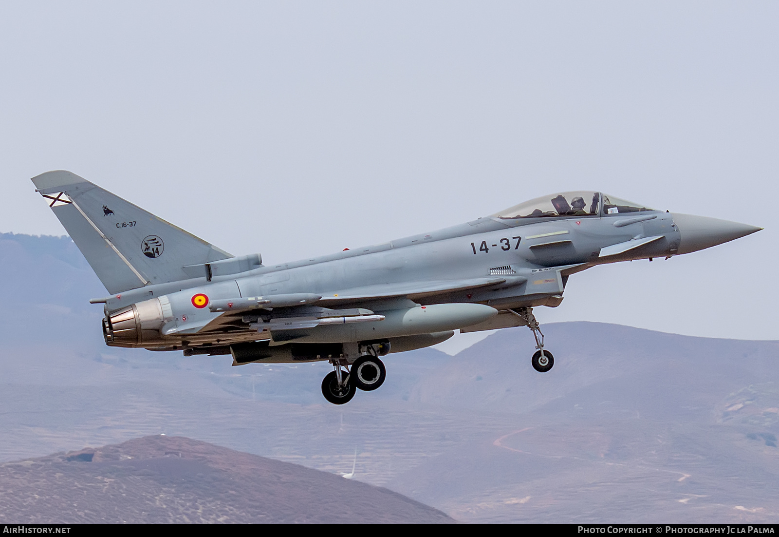 Aircraft Photo of C.16-37 | Eurofighter EF-2000 Typhoon | Spain - Air Force | AirHistory.net #416665