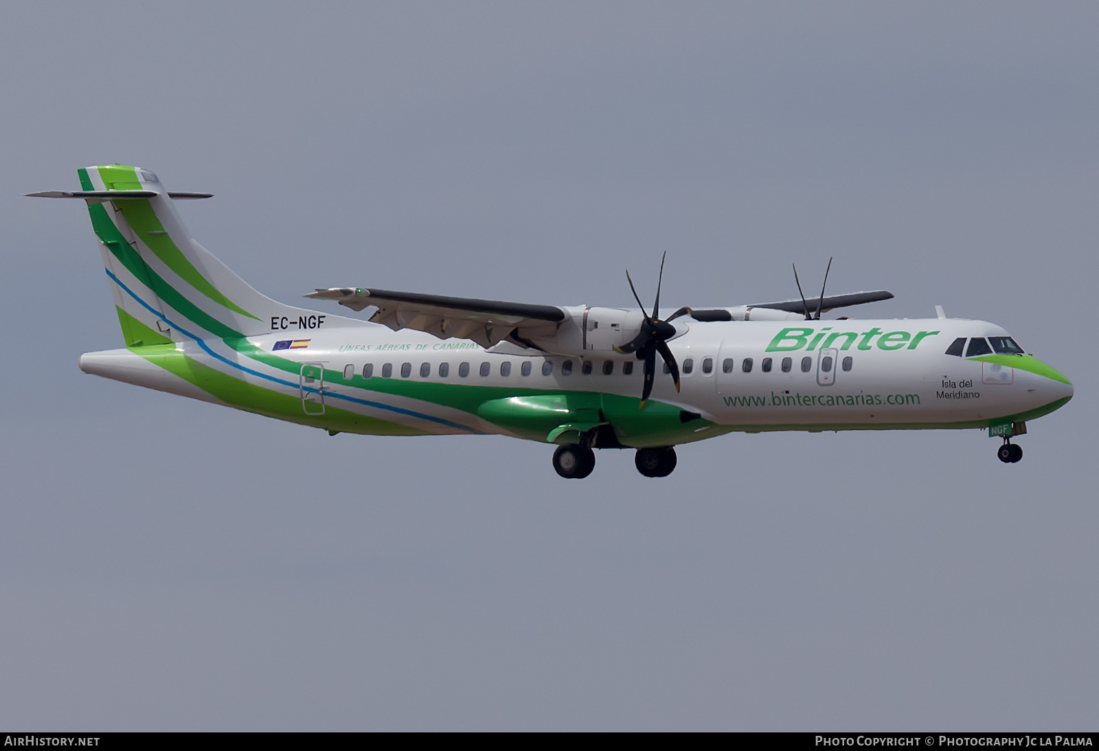 Aircraft Photo of EC-NGF | ATR ATR-72-600 (ATR-72-212A) | Binter Canarias | AirHistory.net #416666