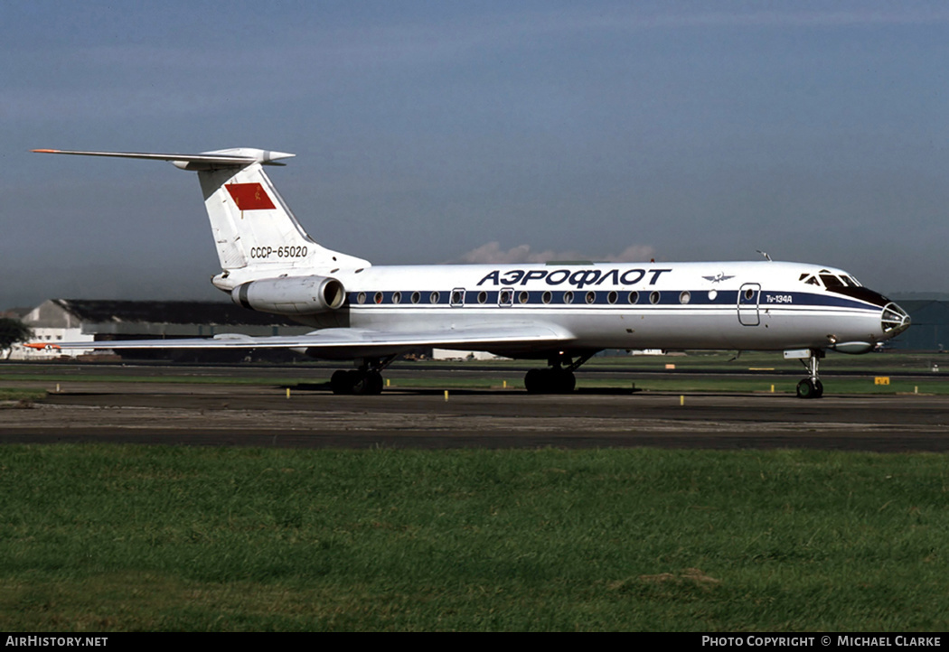 Aircraft Photo of CCCP-65020 | Tupolev Tu-134A | Aeroflot | AirHistory.net #416715