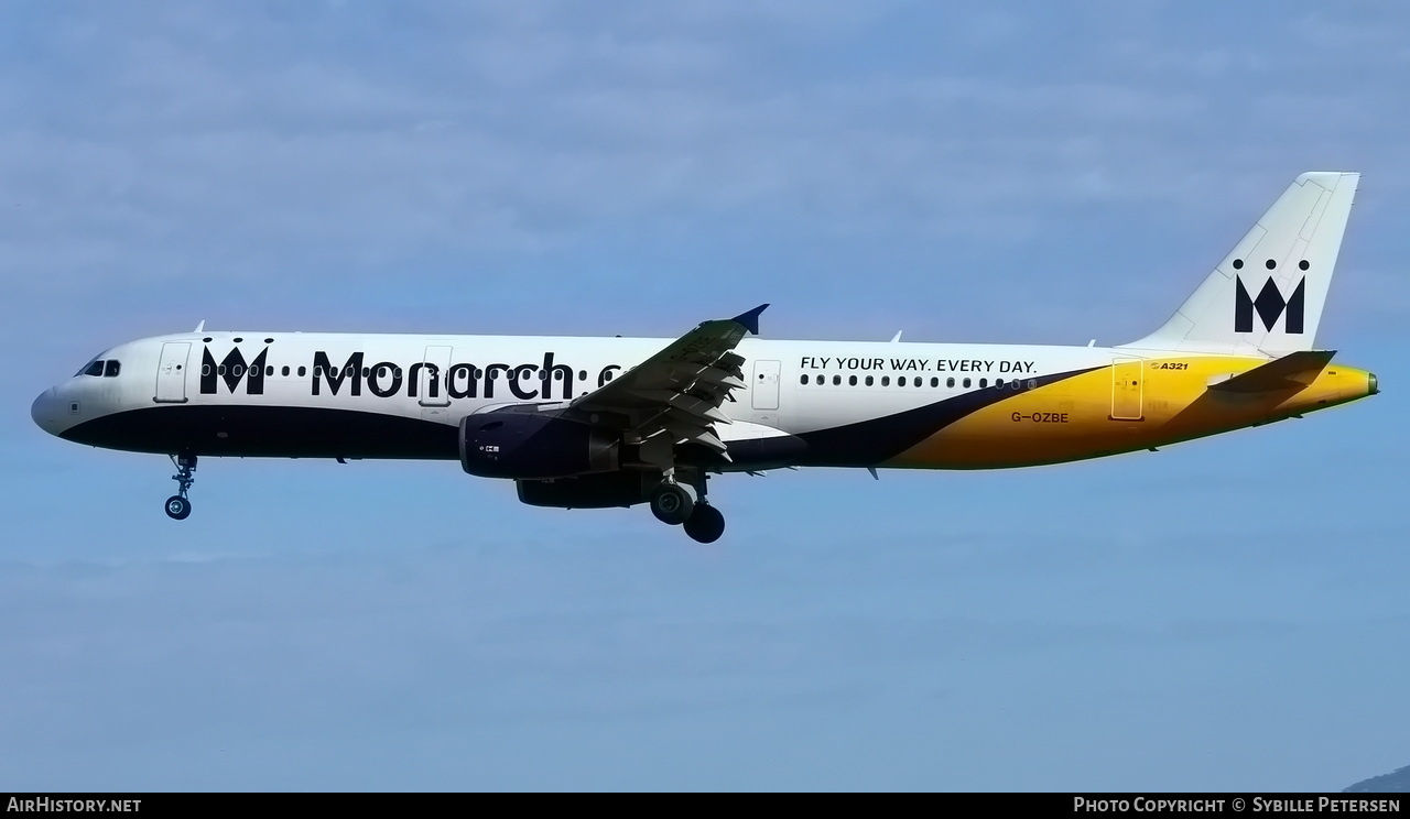 Aircraft Photo of G-OZBE | Airbus A321-231 | Monarch Airlines | AirHistory.net #416735