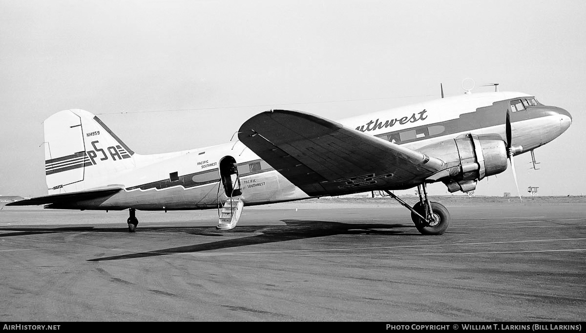 Aircraft Photo of N14959 | Douglas C-53D Skytrooper | PSA - Pacific Southwest Airlines | AirHistory.net #416769