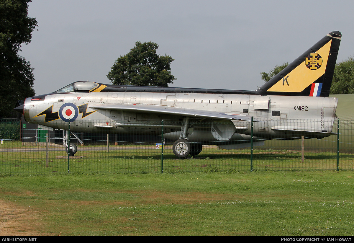 Aircraft Photo of XM192 | English Electric Lightning F1A | UK - Air Force | AirHistory.net #416794