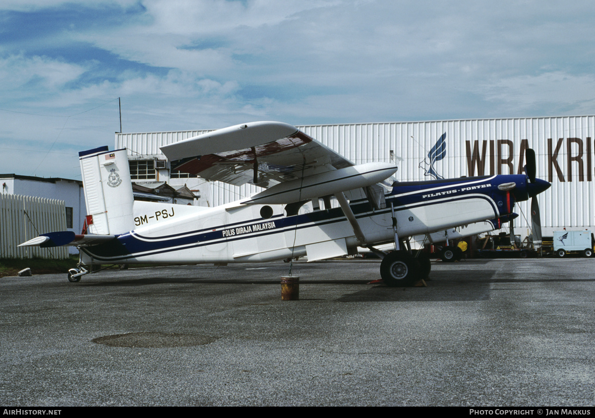 Aircraft Photo of 9M-PSJ | Pilatus PC-6/B2-H4 Turbo Porter | Polis Diraja Malaysia | AirHistory.net #416849