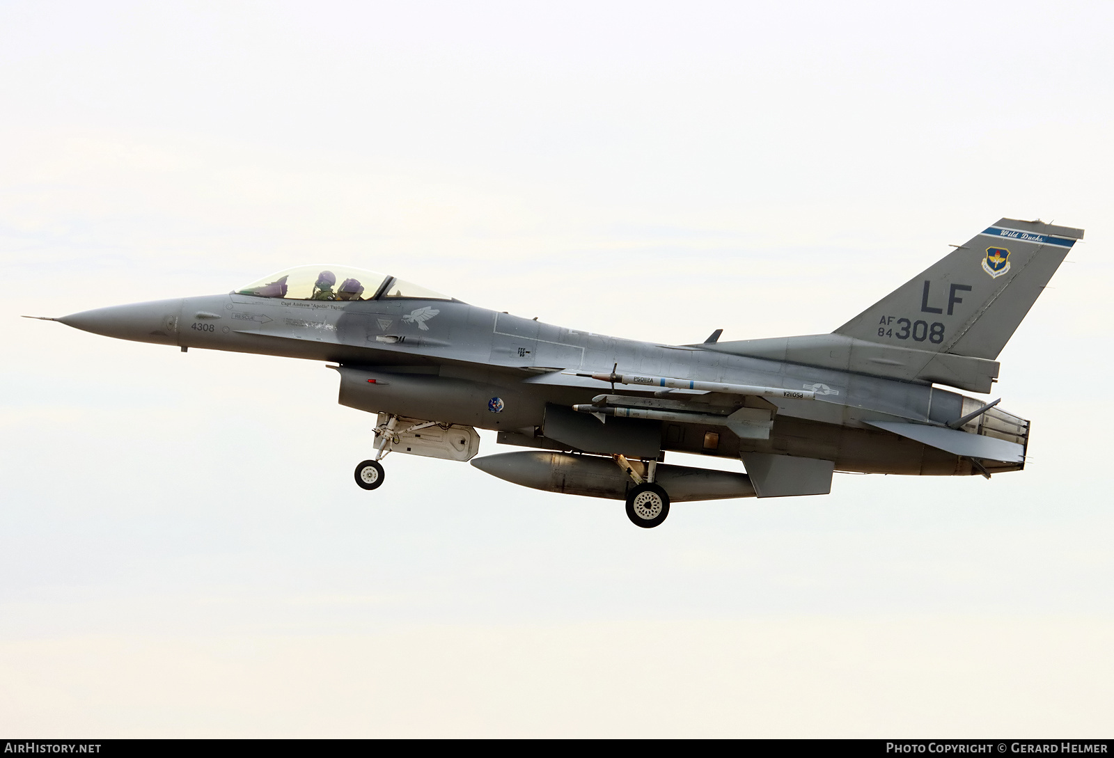 Aircraft Photo of 84-1308 / AF84-308 | General Dynamics F-16C Fighting Falcon | USA - Air Force | AirHistory.net #416890