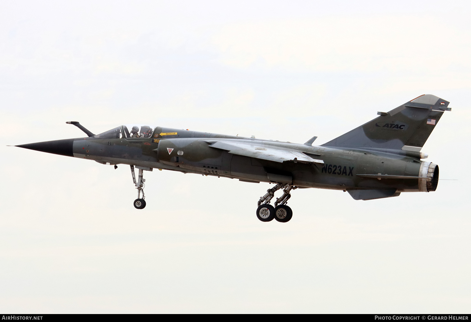 Aircraft Photo of N623AX | Dassault Mirage F1CR | ATAC - Airborne Tactical Advantage Company | AirHistory.net #416904