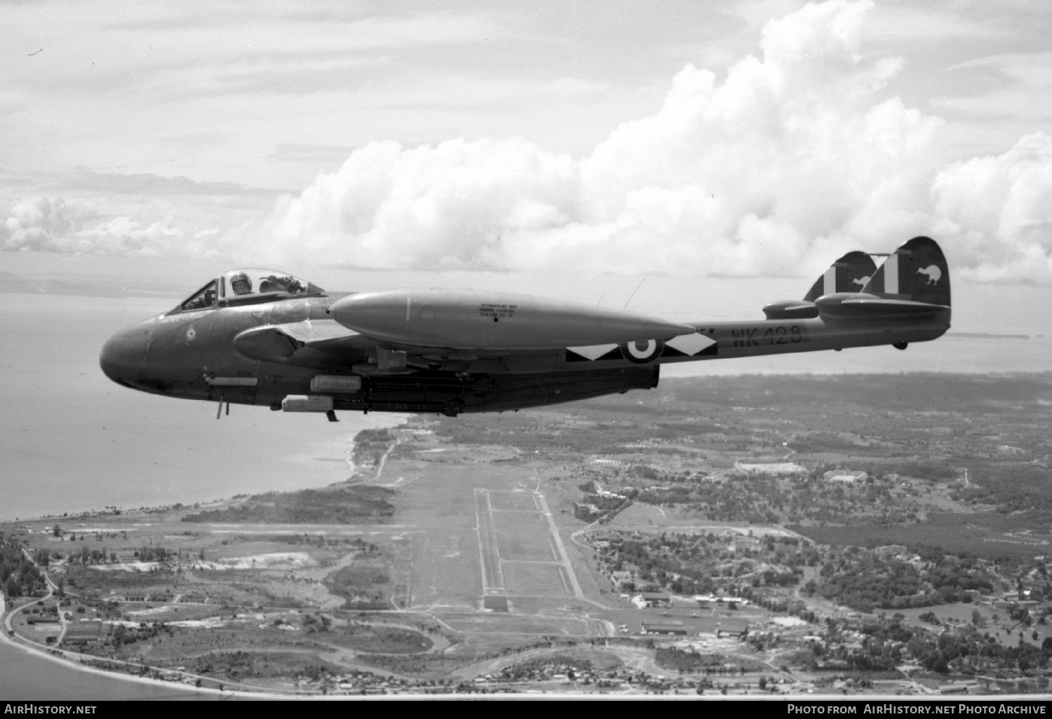 Aircraft Photo of WK428 | De Havilland D.H. 112 Venom FB1 | New Zealand - Air Force | AirHistory.net #416971