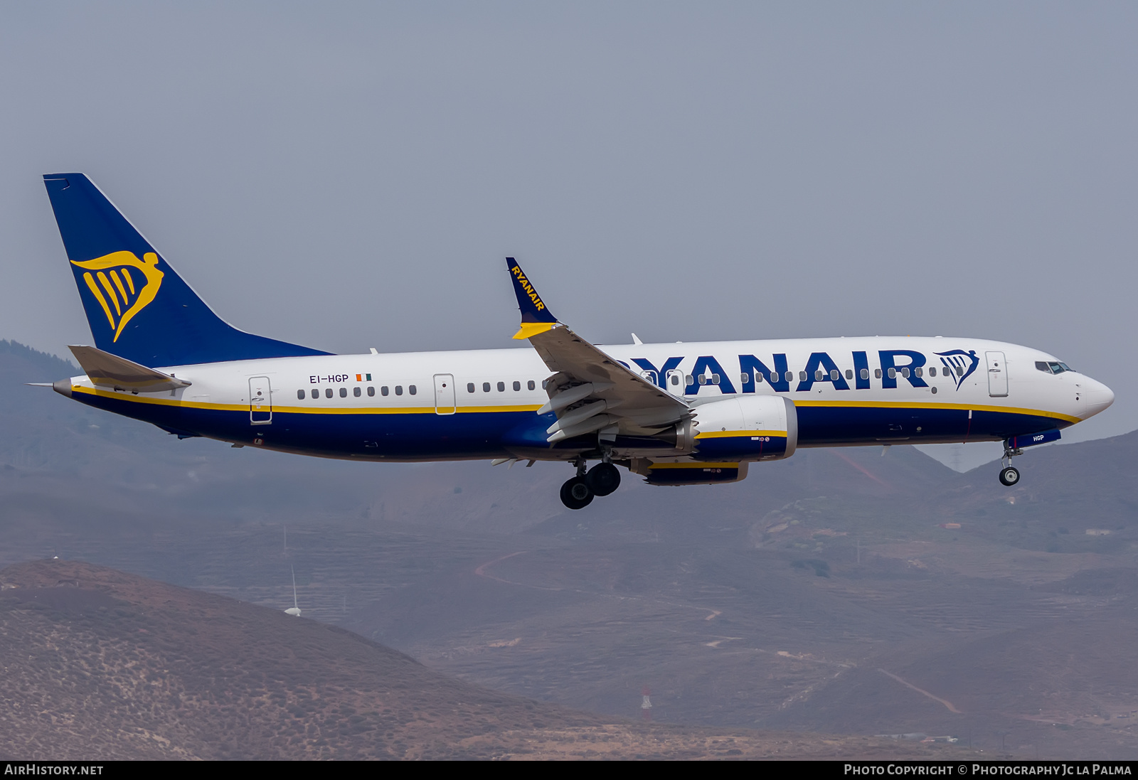 Aircraft Photo of EI-HGP | Boeing 737-8200 Max 200 | Ryanair | AirHistory.net #416988
