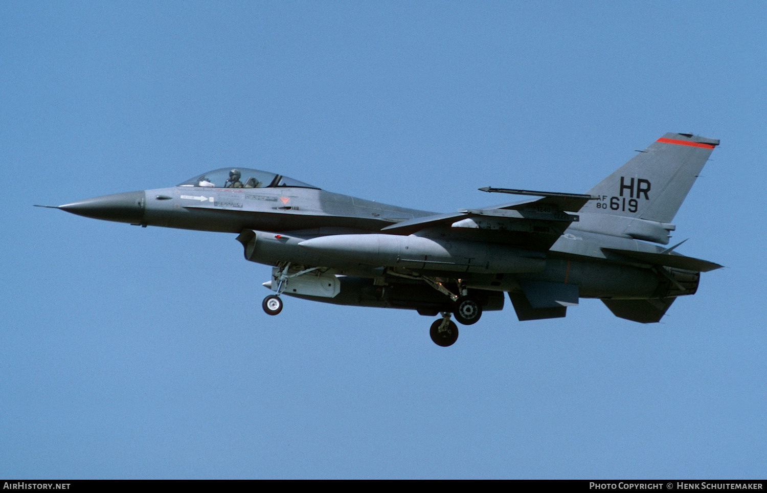 Aircraft Photo of 80-0619 / AF80-619 | General Dynamics F-16A Fighting Falcon | USA - Air Force | AirHistory.net #417008