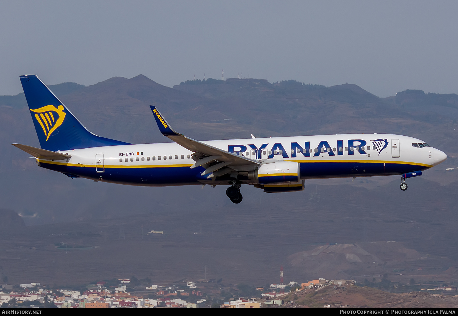 Aircraft Photo of EI-EMB | Boeing 737-8AS | Ryanair | AirHistory.net #417009