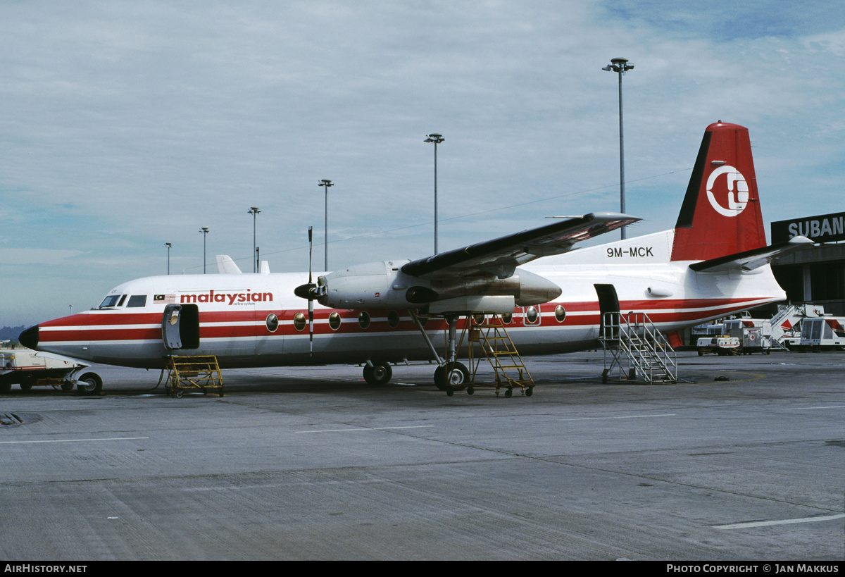 Aircraft Photo of 9M-MCK | Fokker F27-500 Friendship | Malaysian Airline System - MAS | AirHistory.net #417023