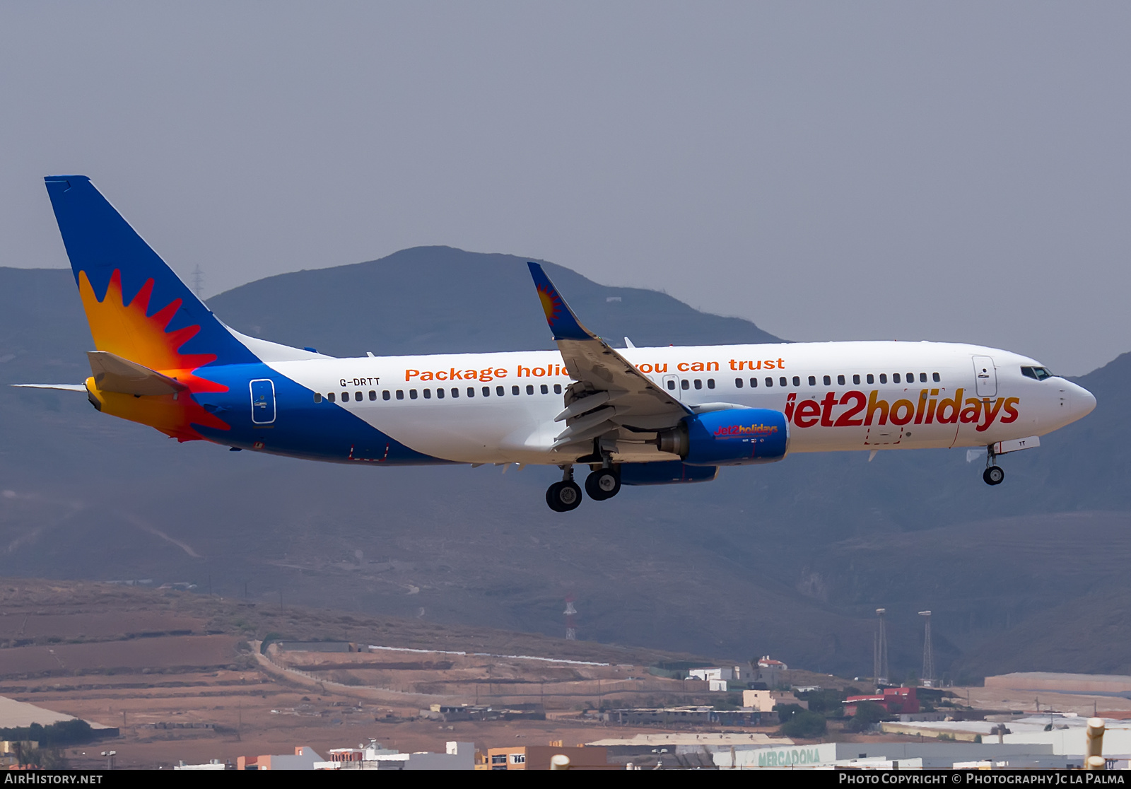 Aircraft Photo of G-DRTT | Boeing 737-8Q8 | Jet2 Holidays | AirHistory.net #417050