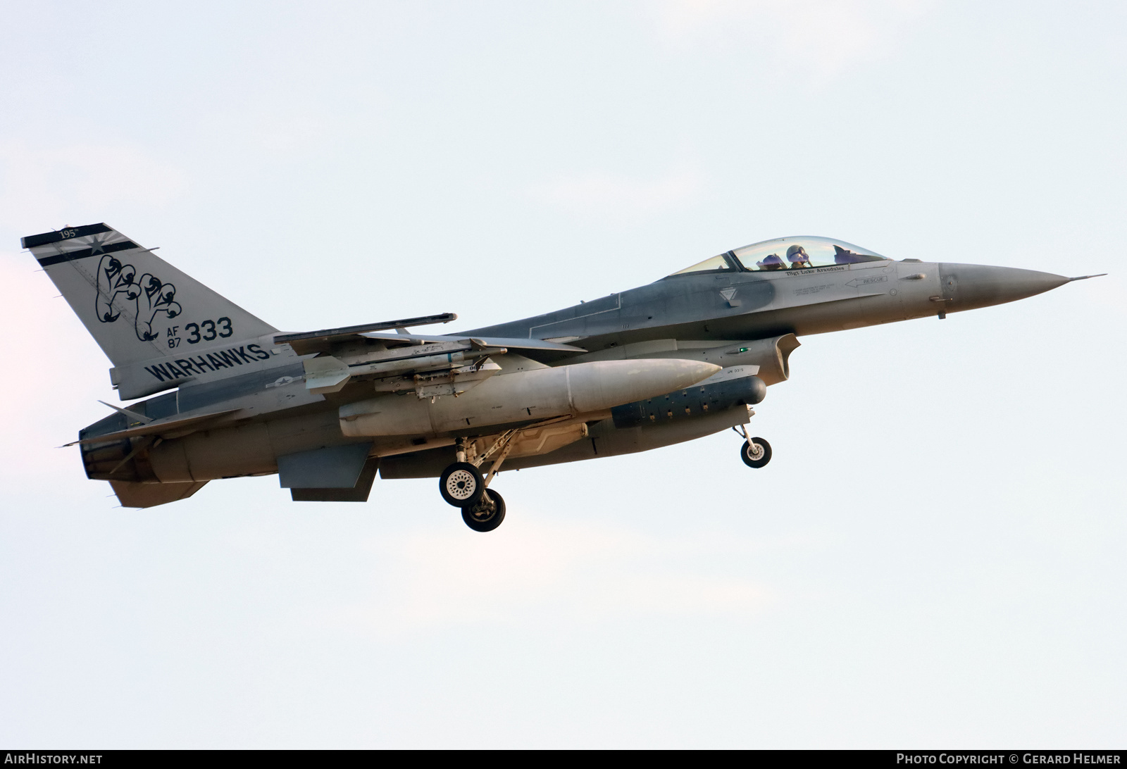 Aircraft Photo of 87-0333 / AF87-333 | General Dynamics F-16C Fighting Falcon | USA - Air Force | AirHistory.net #417097