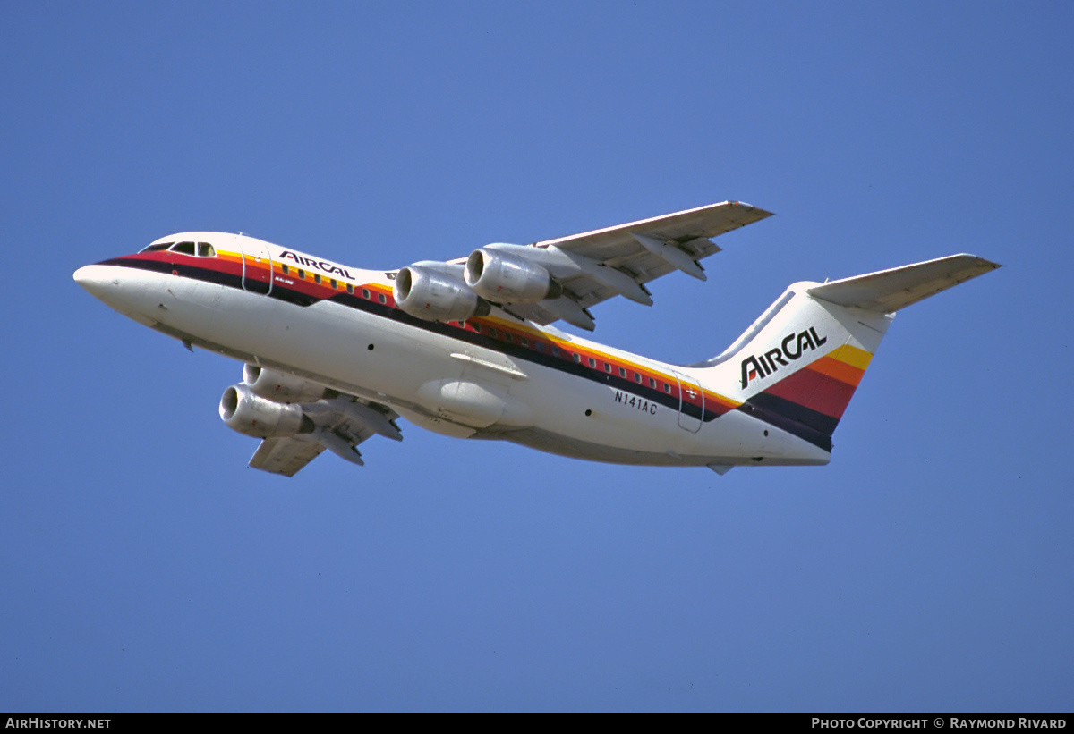 Aircraft Photo of N141AC | British Aerospace BAe-146-200 | AirCal | AirHistory.net #417176