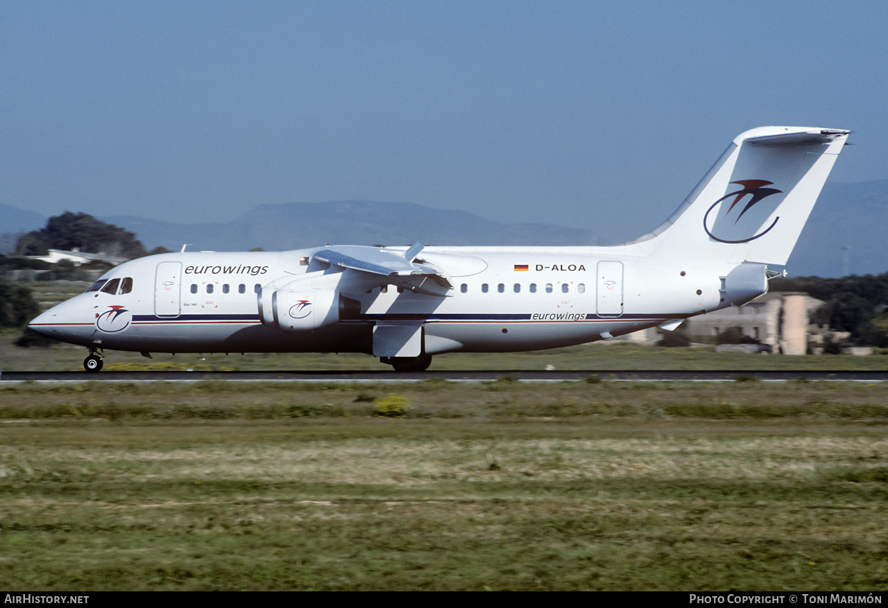 Aircraft Photo of D-ALOA | British Aerospace BAe-146-200 | Eurowings | AirHistory.net #417210