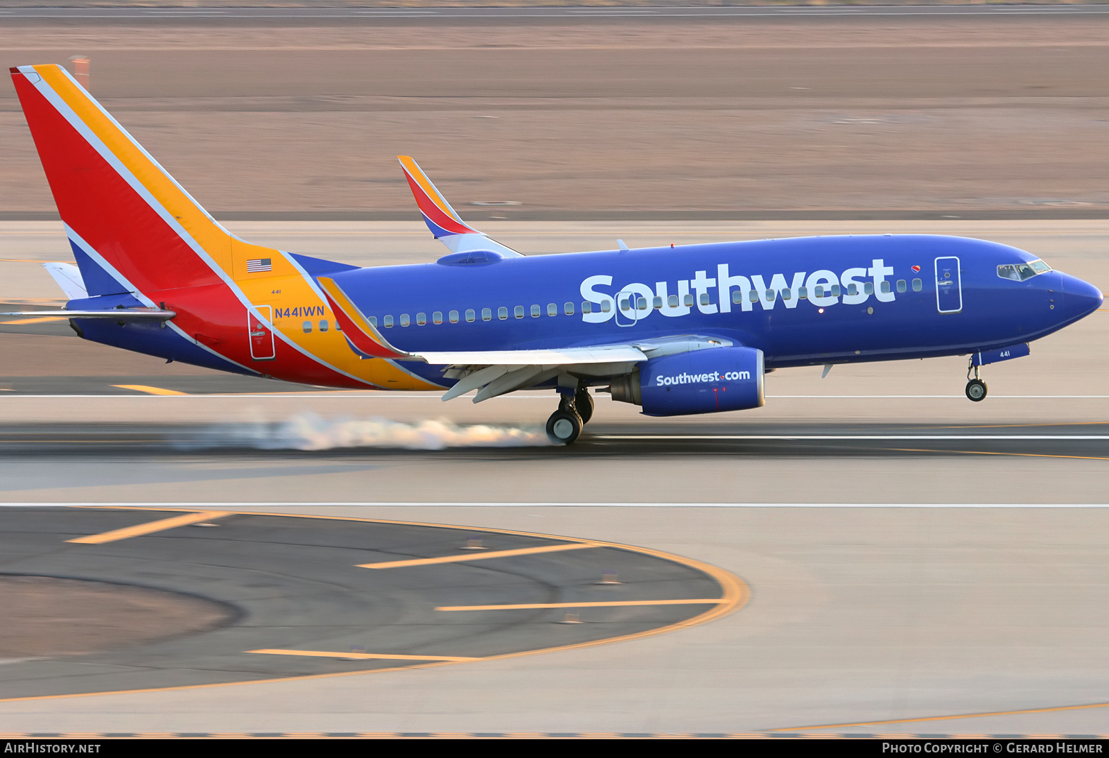 Aircraft Photo of N441WN | Boeing 737-7H4 | Southwest Airlines | AirHistory.net #417266